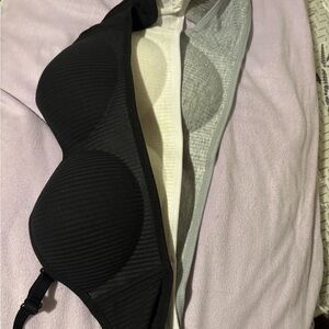 Women's Black and Gray Intimates Set